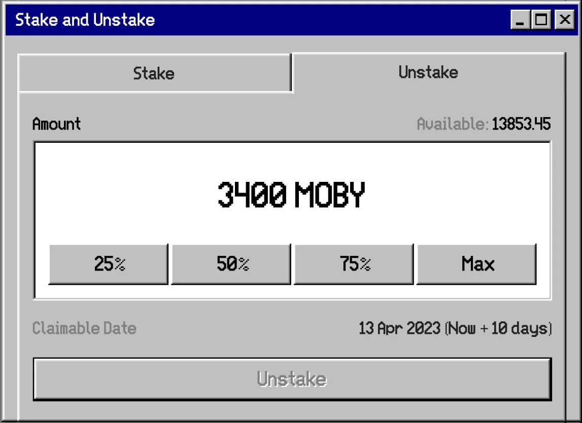 unstake